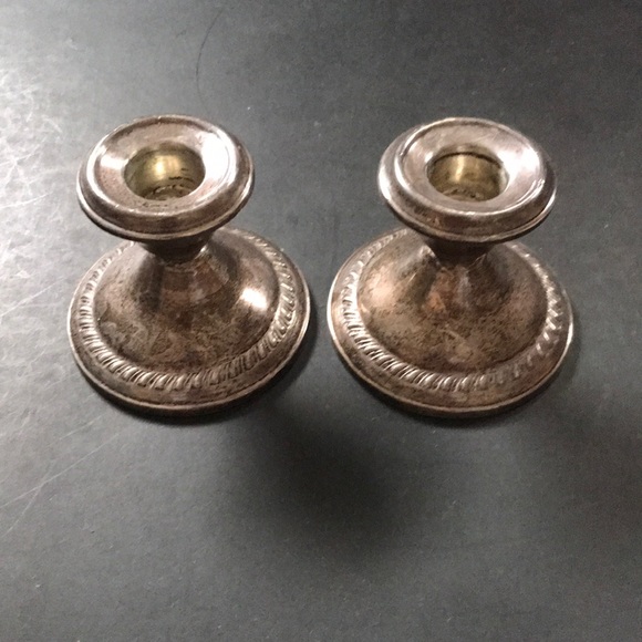 Vintage Other - Small sterling weighted candles by N.S.C.O.